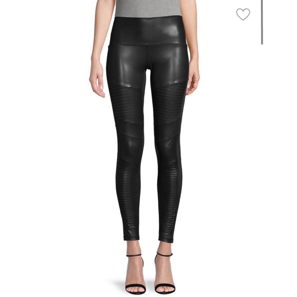 NWOT Bagatelle Ribbed Faux Leather Moto Leggings Size XS